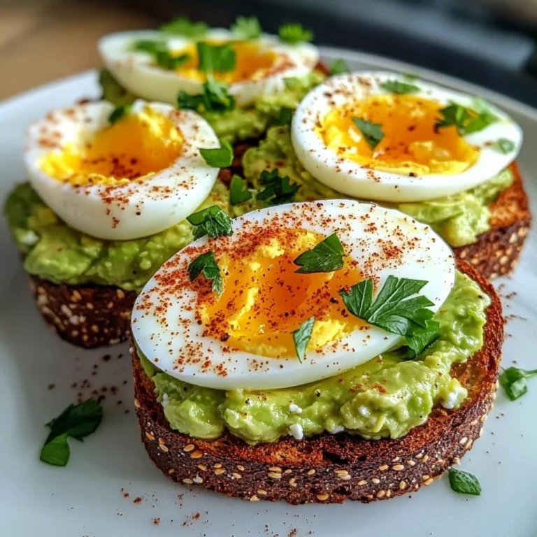 Avocado Cottage Toasts with Soft-Boiled Eggs & Paprika