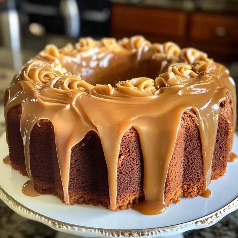 Buttermilk Sour Cream Pound Cake with Southern Caramel Icing