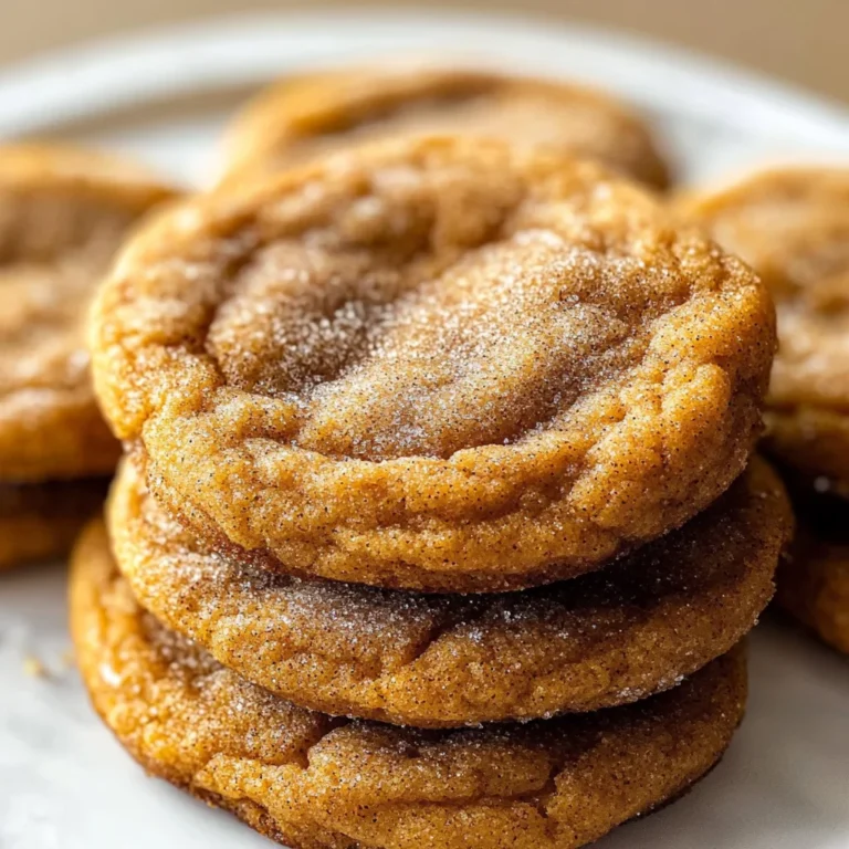 Chewy Pumpkin Snickerdoodle Cookies