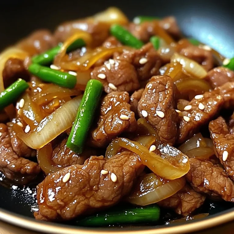 Chinese Beef Stir Fry with Caramelized Onions