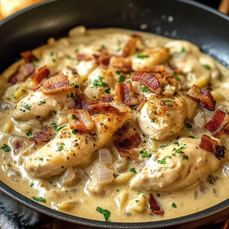 Creamy Chicken & Bacon Stroganoff