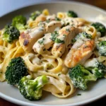 Creamy Chicken & Broccoli Fettuccine Alfredo