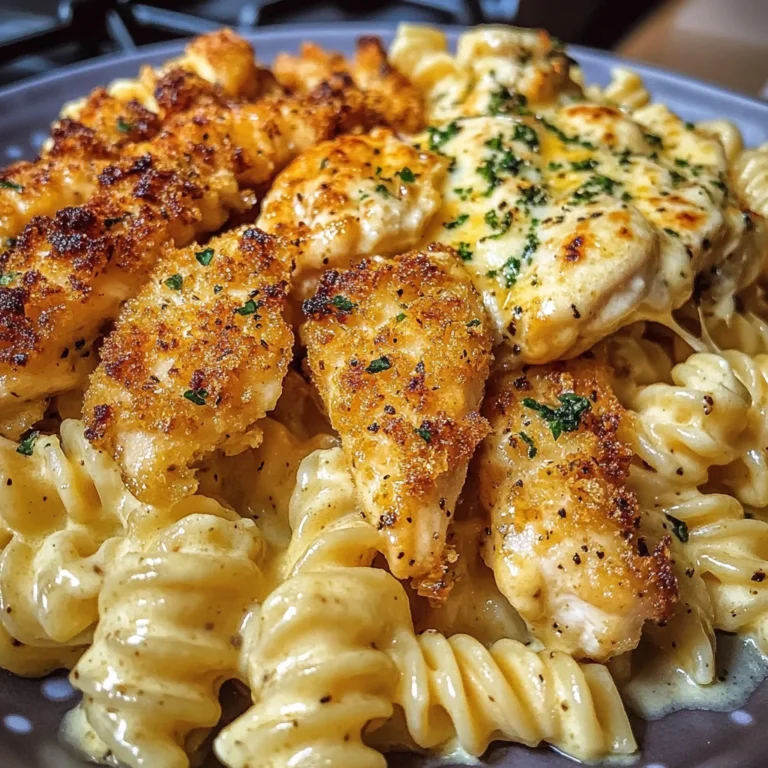 Garlic Parmesan Chicken Twisted Pasta in Spicy Three-Cheese Cajun Sauce