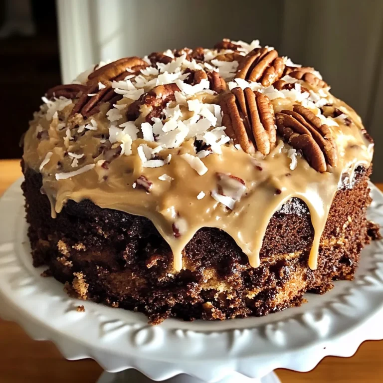 German Chocolate Pound Cake with Coconut-Pecan Frosting