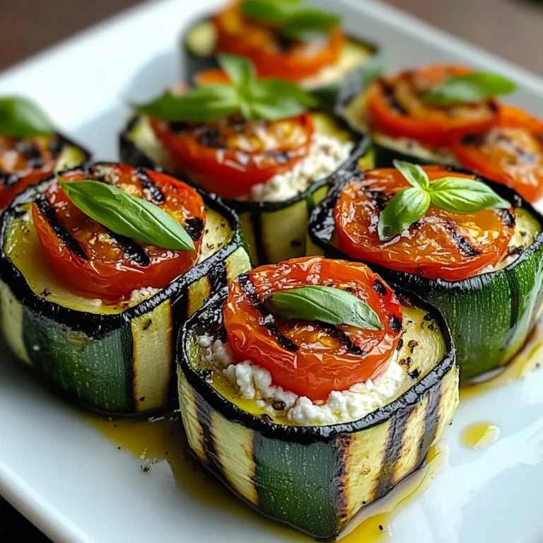 Grilled Zucchini Rollups with Lemon-Basil Ricotta & Slow Roasted Tomatoes