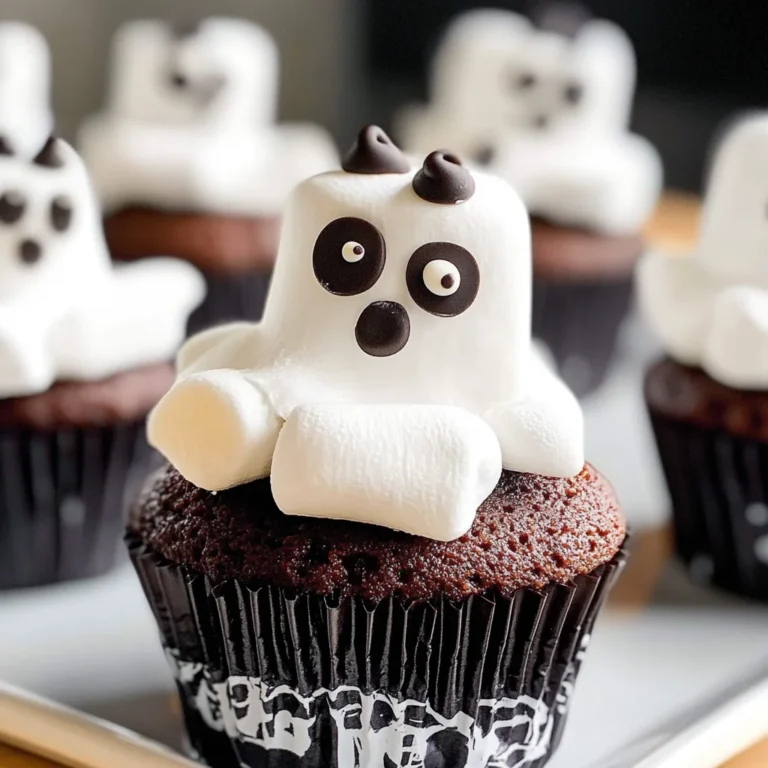 Marshmallow Ghost Cupcakes