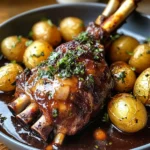 Red Wine & Herb Lamb Shanks with Roasted Potatoes