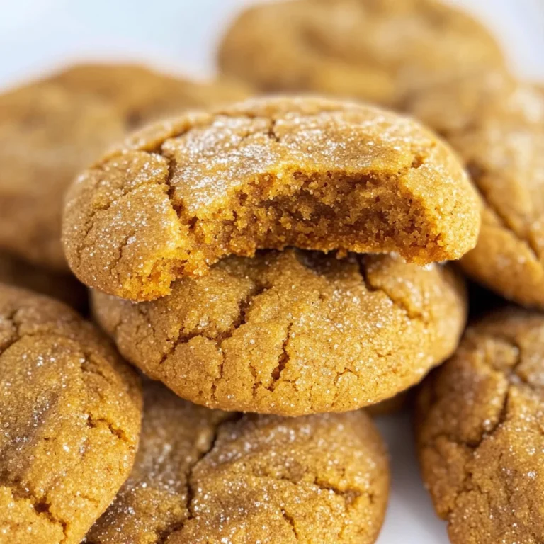Soft and Chewy Pumpkin Molasses Cookies