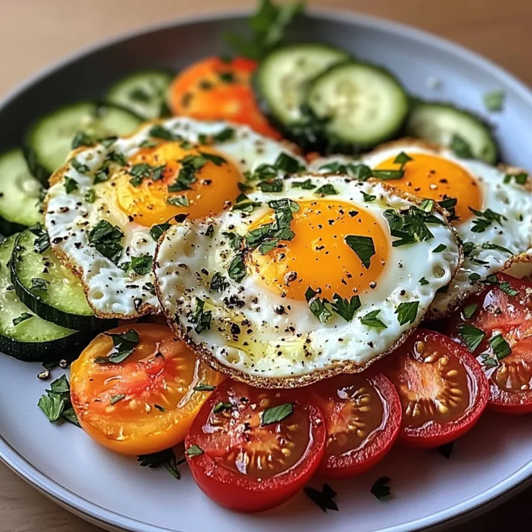 Sunny Egg & Veggie Plate with Cheese & Herbs