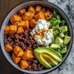 Sweet Potato, Beef & Avocado Protein Bowl