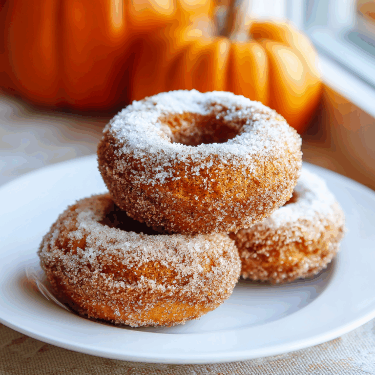 Pumpkin Cinnamon Sugar Donuts