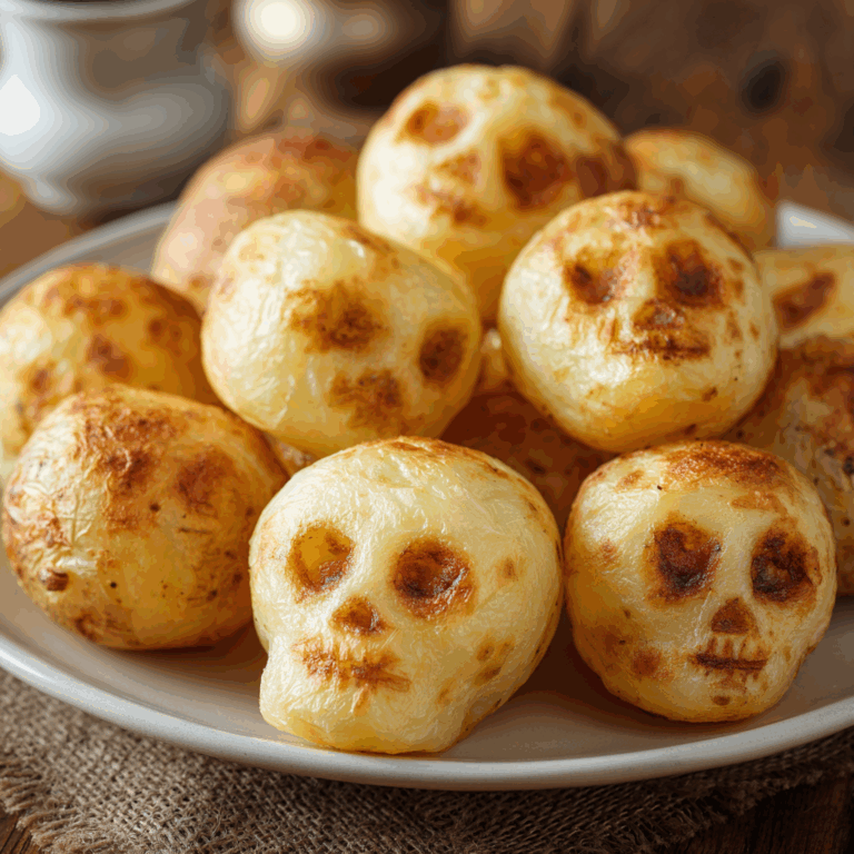 Spooky Halloween Skull Potatoes