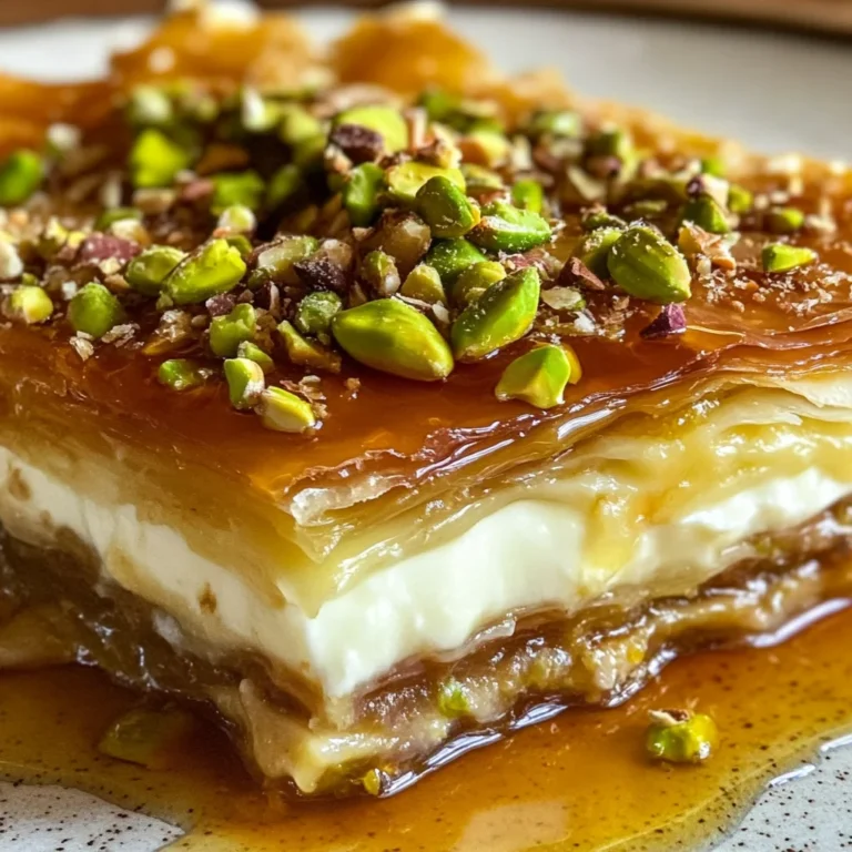 Honey Pistachio Baklava Cheesecake