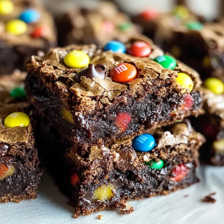 Monster Cookie Fudgy Brownies