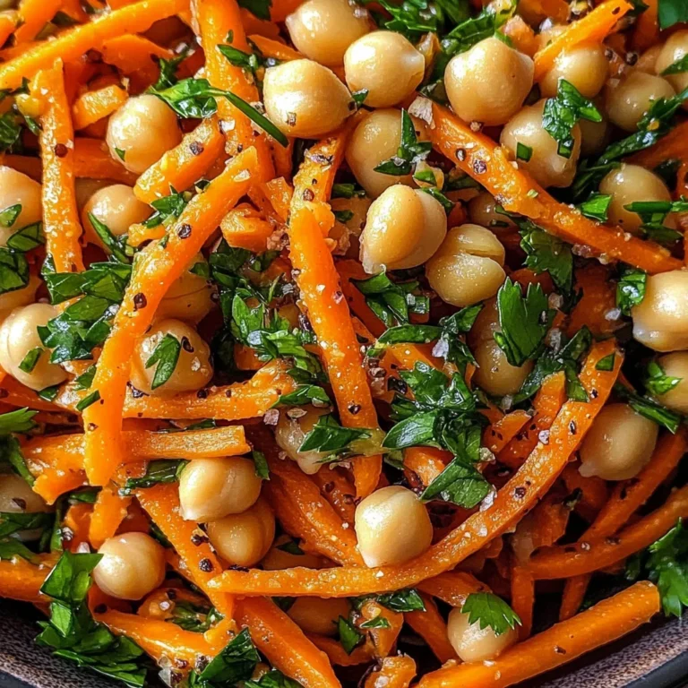 Moroccan Carrot and Chickpea Salad