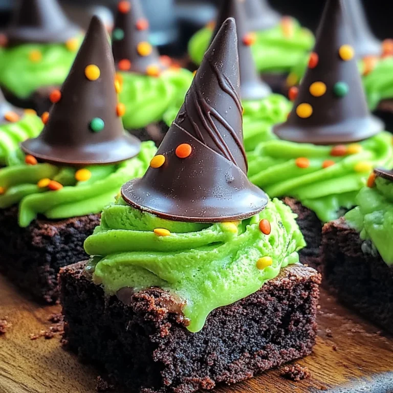 Wicked Witch Hat Brownies