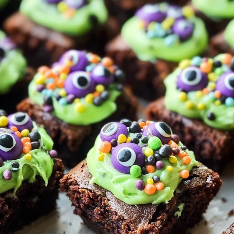 Witch's Cauldron Halloween Brownie Bites