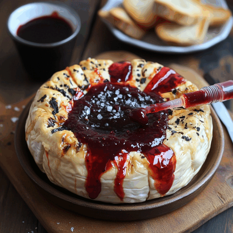 Halloween Bloody Baked Brie