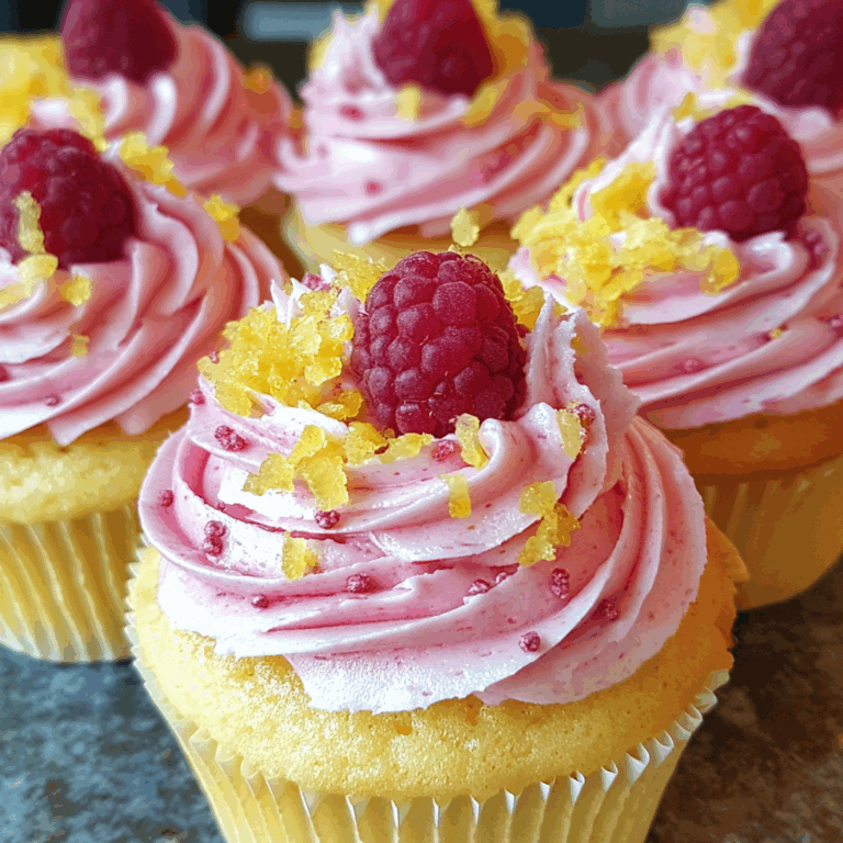 Raspberry Lemon Heaven Cupcakes